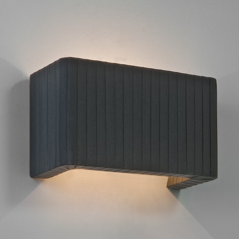 Pleated Fabric Interior Wall Light