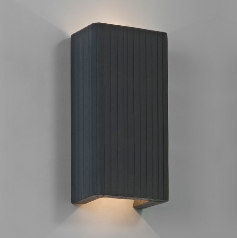 Pleated Fabric Interior Wall Light