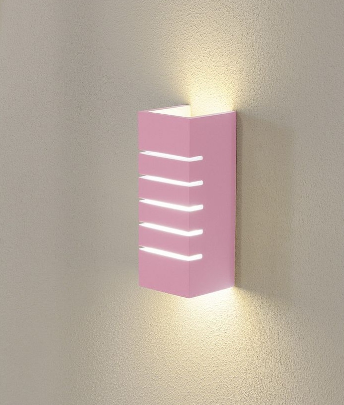 Rippled Plaster Up & Down Wall Light
