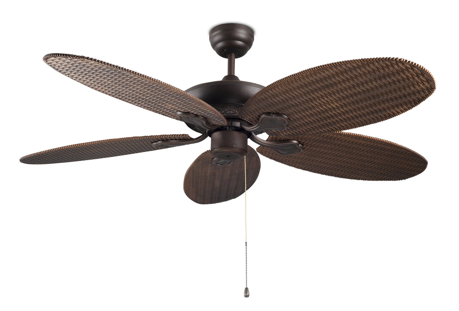 Rattan Style Ceiling Fan - No Light