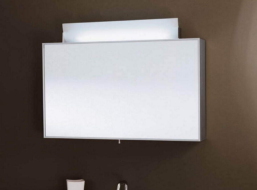 ILLUMINATED BATHROOM CABINET MIRRORS | BATHROOM CABINETS - PEBBLE GREY