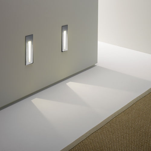 Bathroom Safe Tall Recessed LED Wall Light