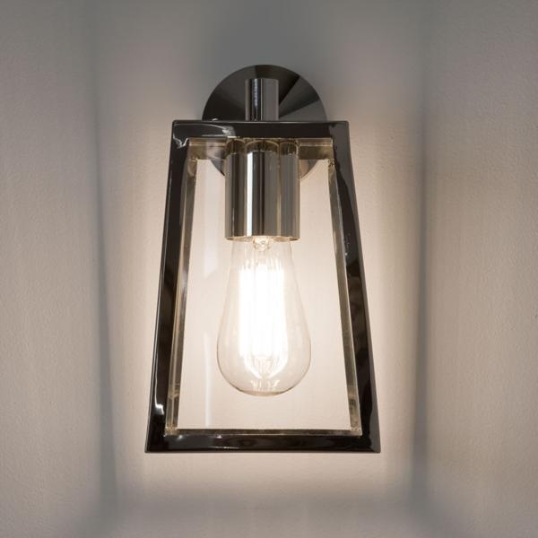 Ext Wall Lantern - Clear Glass H:280mm