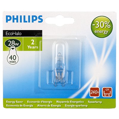 Philips Halogena on G9 Philips Ecoclassic Halogen Lamp