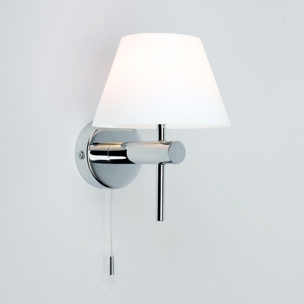 Bathroom Wall Light Coolie Shade - Pullcord