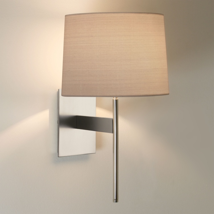 Elegant Wall Light with Fabric Shade