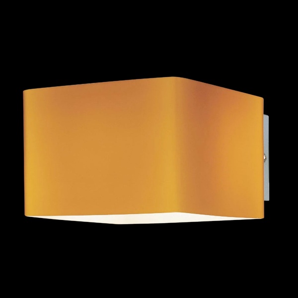Square Glass & Chrome Wall Light