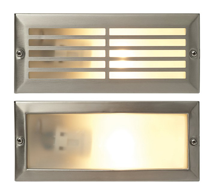 Recessed Brick Light Stainless Steel Bezel