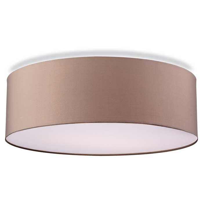 Fabric Flush Drum Shade with Diffuser