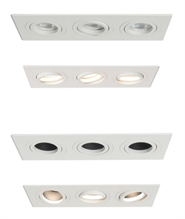 Triple Adjustable Interior Downlight For GU10 Lamps