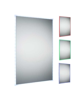 Edge Lit LED Colour Changing Mirror & Remote 700mm x 500mm