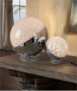 Schuller of Spain - Glitter Globe Ball LED Table Lamp