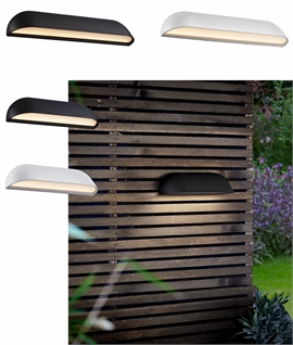 Wide Outdoor LED Wall Washer - Two Finishes
