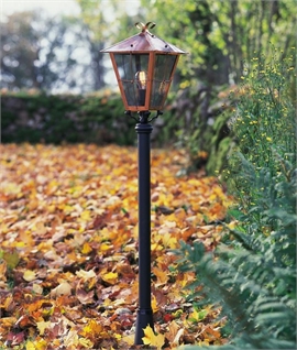 Mid Height Traditional Lantern with Copper Frame