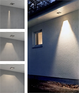 Recessed LED Soffit Light - Adjustable Beam from 90° to 5° 