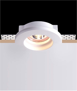 Trimless Plaster-In Recessed Downlight For GU10 Mains Lamps