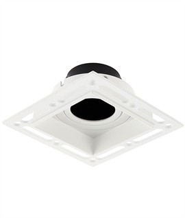 Square Trimless Plaster-In Downlight - Adjustable