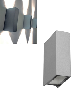 Contemporary Up/Down LED Wall Light for Modern Interiors and Exteriors