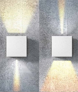 Square Up and Down Wall Light - Adjustable Beam