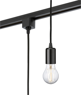 Pendant for Track with Adaptor - Use with E27 Base Lamp