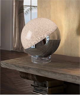 Schuller of Spain - Glitter Globe Ball LED Table Lamp