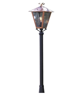 Mid Height Traditional Lantern with Copper Frame