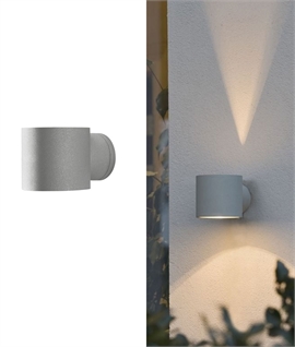 Round Grey Wall Light with Fan Light Effect - IP44 Rated Round Grey Wall Light with Fan Light Effect - IP44 Rated