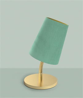Flexible Stem Table Lamp with Velvet Shade