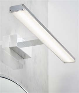 Modern IP44 Bathroom Mirror Light - Chrome Effect