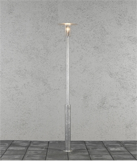 Raw Galvanised Exterior Lamp Post Height 2.2 Metres
