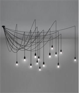 Spider Multi-Flex Dimmable Pendant with 14 Lamps