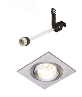 Single Recessed Adjustable Spotlight For GU10 Lamps