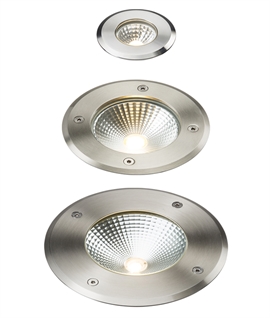 Recessed LED Ground Uplights - Straight To Mains 