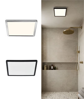 Square LED Panel Ceiling Light with Built-in Dimmer - IP54