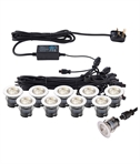 Compact Multi-Purpose LED Lights - Pack of Ten with CCT Colour Temperature Control