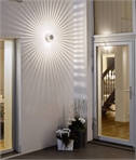LED Starburst Illumination Wall Light - Use Inside or Out 