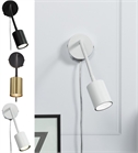 Fully Adjustable Wall-Mounted Spotlight - Plug-In 