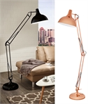 Sprung Balanced Large Floor Lamp in Copper or Black Painted Finish