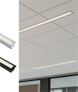 LED Low Glare Recessed 1210mm Linear Profile -  Perfect for Offices