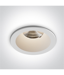 6.5W COB LED recessed spot suitable for indoor and outdoor installation, IP65.