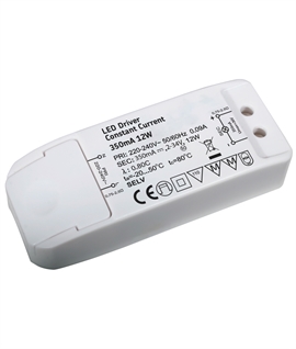 350mA 12 Watt Compact LED Driver - Non Dimmable