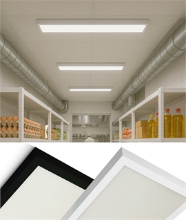 1200 x 120mm Surface Mounted LED Panel UGR19 - 40w CCT Switchable