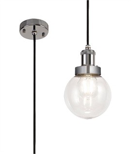 Outdoor Globe Pendant Light – Dia 15cm or 20cm - Waterproof IP65