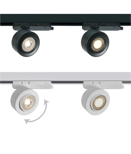 15w Zoom Adjustable Track Spotlight - Widely Compatitible COB LED & Removable Honeycomb