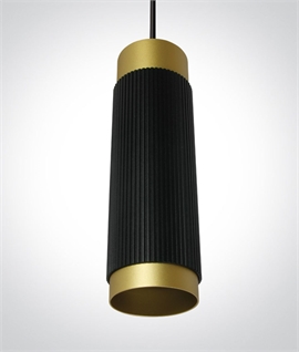 Black & Brass Hanging Pendant Light for Magnetic Track