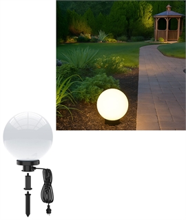 20cm Outdoor Glow Ball Spike Light for Gardens 