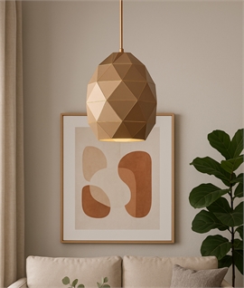 Rose Gold Geometric Pendant Diameter 230mm
