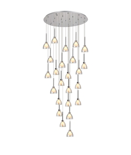 Cluster Pendant with 24 Flexes - Choice of Shade - 5m Drop