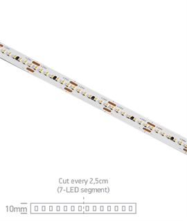 Close-Spaced LED Tape - 280 Chips per Metre 24w, 10mm wide, 5 metre roll