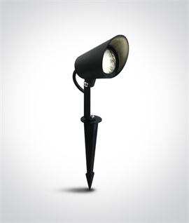 24v DC Spike Light Black 8W Integrated Samsung LED Chip - IP67 38° Beam